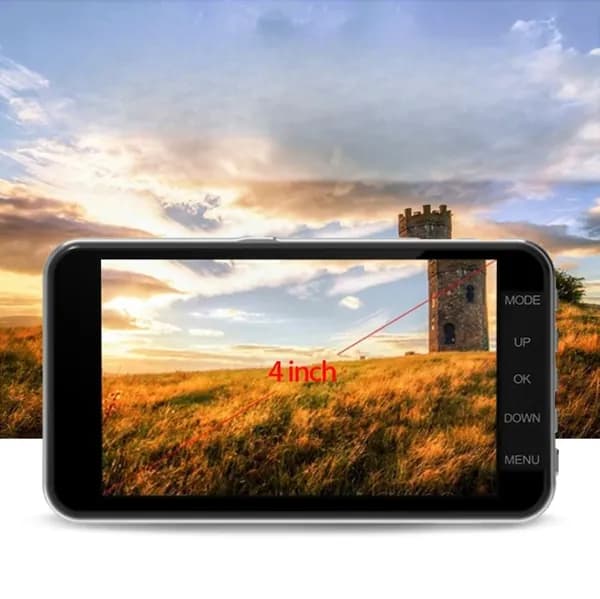Видеорегистратор автомобильный сенсорный 2 камеры Dual Lens 1080