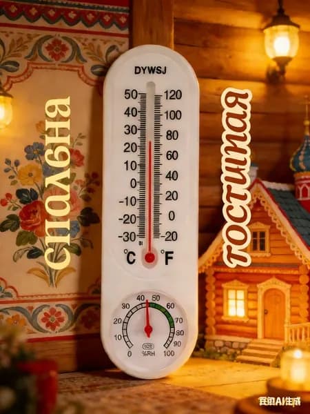 Метеостанция цифровая, -30.+50°C, влажность 0-100%