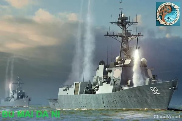 Hobbyboss 83413 1:700 Эскадренный миноносец с управляемыми ракетами DDG-92 Момсон ВМС США Сборная модель судна