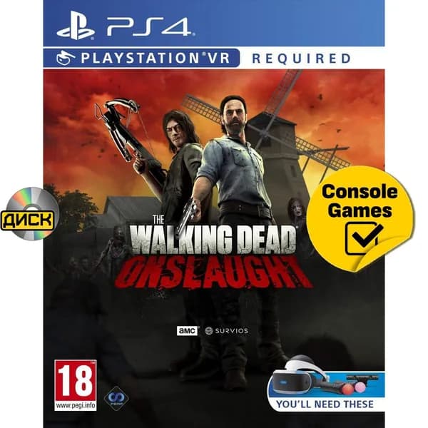 Игра PS4 VR The Walking Dead Onslaught (PlayStation 4, Английская версия)