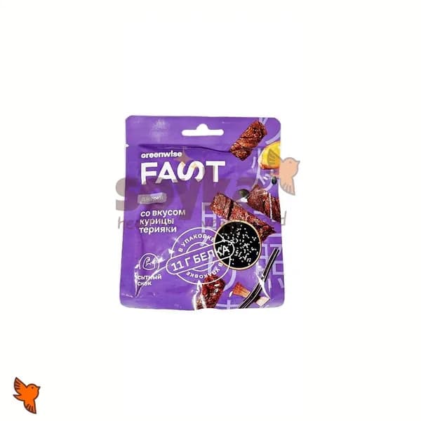 Джерки растительные со вкусом курицы терияки Fast, 36г