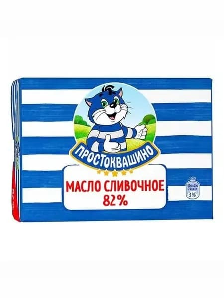 Кислосливочное масло Простоквашино Деревенские секреты 82% 180 г