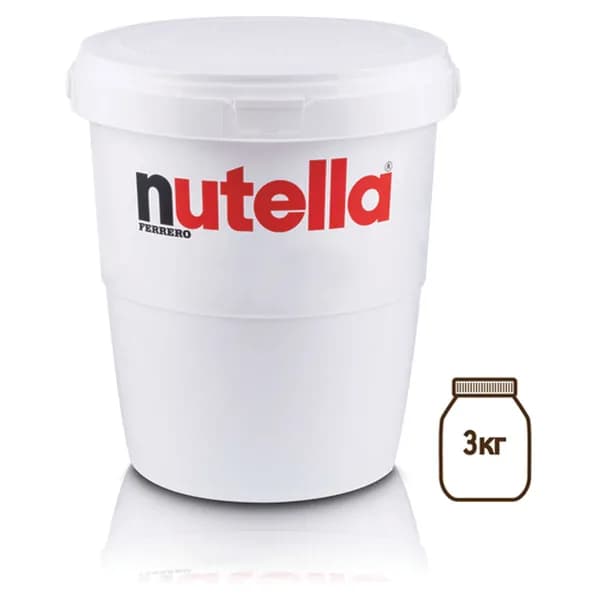 Паста ореховая NUTELLA (Нутелла), 3000 г, пластиковое ведро, 77153144