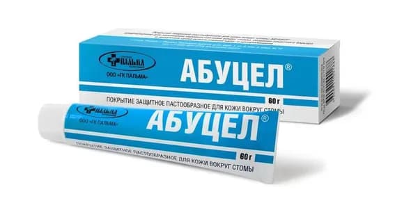 Абуцел паста 60 гр. для выравнивания и защиты кожи вокруг стомы, при смене калоприемников и уроприемников
