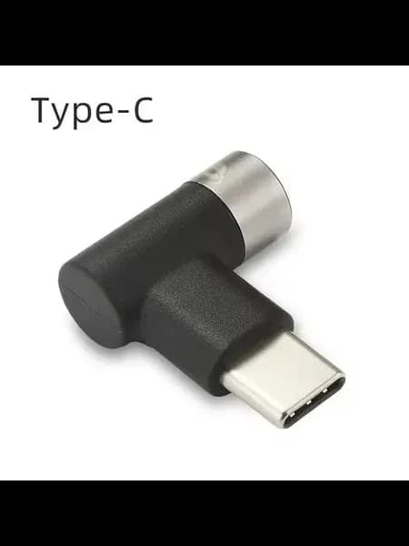 Type-C угловой адаптер серый