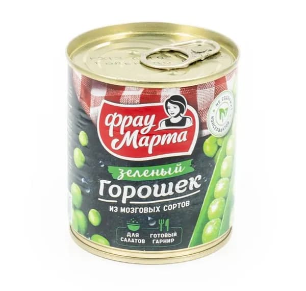 Фрау Марта Горошек зеленый, 310 г