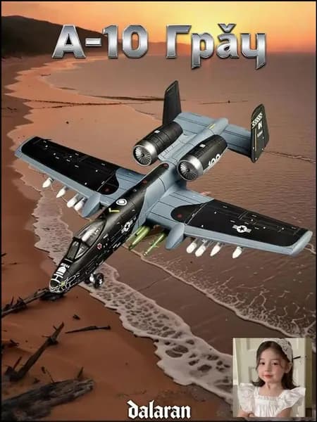 A-10 Thunderbolt 1/72, модель без клея, аналог Су-25