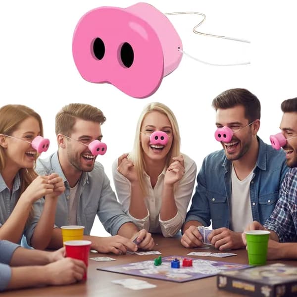 Игра Snort Funny для вечеринок с пятачками и карточками вызовов