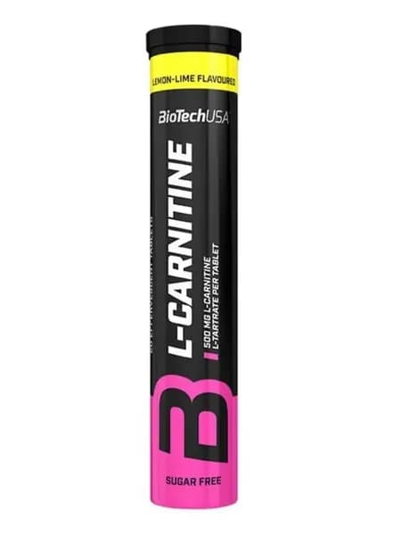 BioTech USA L-Карнитин L-Carnitine 500 мг Лимон-Лайм 20 таб