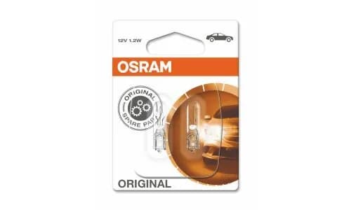 Лампа 12V W1,2W 1,2W W2x4,6d OSRAM ORIGINAL LINE 2 шт. блистер
