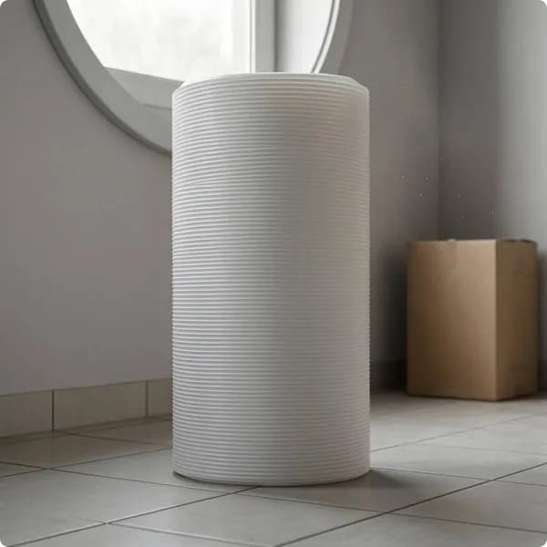 Вытяжной воздуховод из полипропилена, белый, 150 мм x 3 м 130MM 1.5M