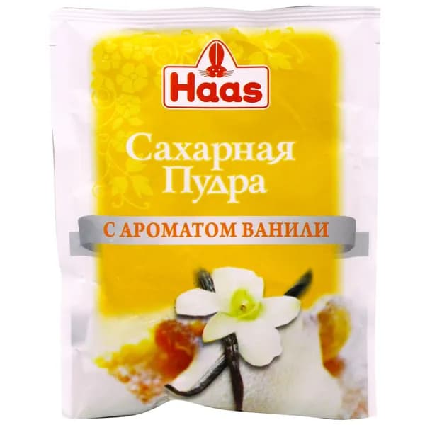 Сахарная пудра Haas с ванилью 80 г