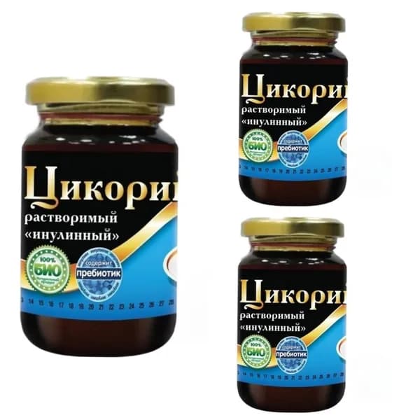 Цикорий "Русский цикорий" жидкий Инулинный стекло 200 г (комплект 3 шт.) 5900067