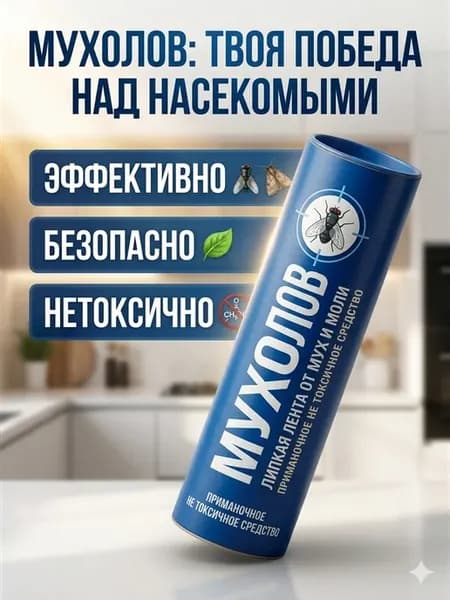 Ловушка для мух и пищевой моли липкая лента