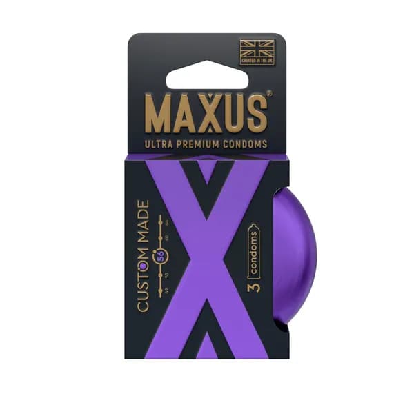 Презервативы MAXUS Custom Made 56 №3 в железном кейсе, увеличенные X-Edition, 3 шт