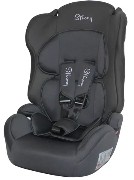 Автокресло NEW 513 МОНИ (Lux темно-серый меланж) с вкладышем 1-2-3 9-36кг Stiony