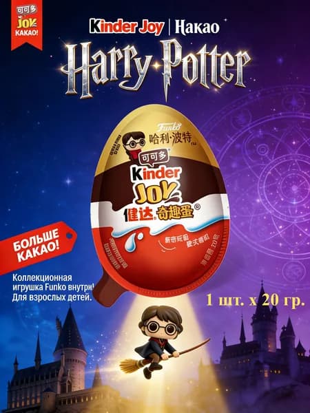 kinder joy dc Киндер Джой серия Гарри Поттер (1шт. х 20 гр.).