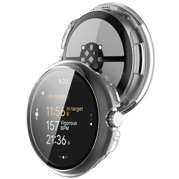Закалённое стекло и плёнка для Google Pixel Watch 3 (41/45 мм), устойчивые к царапинам