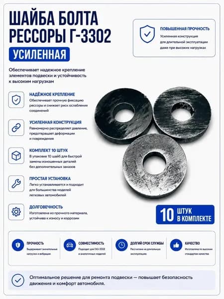 Скоба крепления рессоры, арт. 3302-2902490-ус., 10 шт.