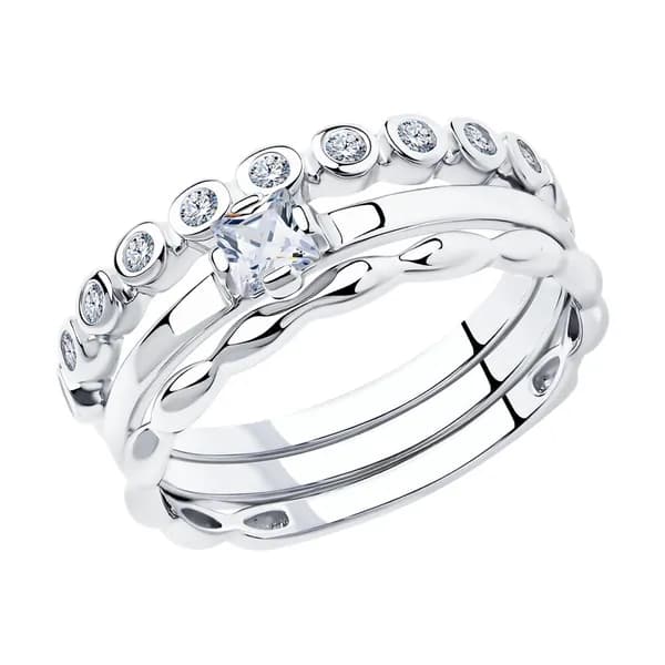 Кольцо серебро 925 женское, 94011706