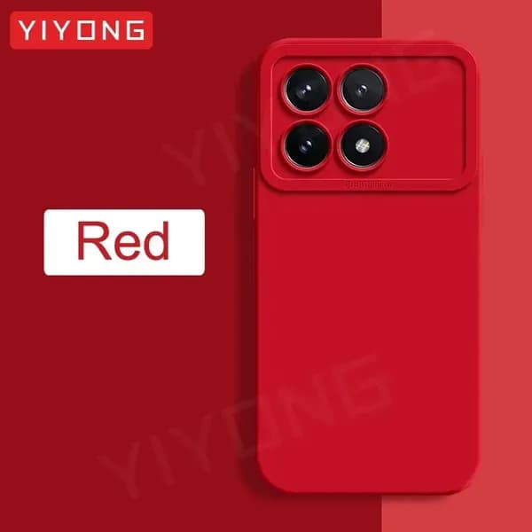 Poco F6 Pro Шелковистый жидкий силиконовый мягкий чехол для глобального чехла для телефона Redmi K70/K70 Pro