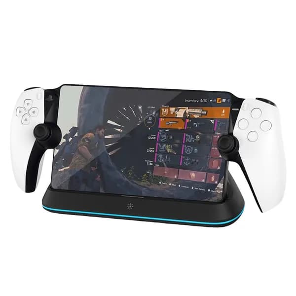 Зарядная станция для PlayStation Portal с сенсорным управлением подсветкой и защитой от перегрузки