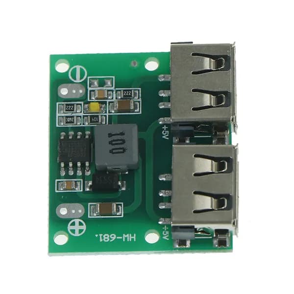 Двойной USB выход 9V/12V/24V до 5V 3A Регулируемый зарядный модуль