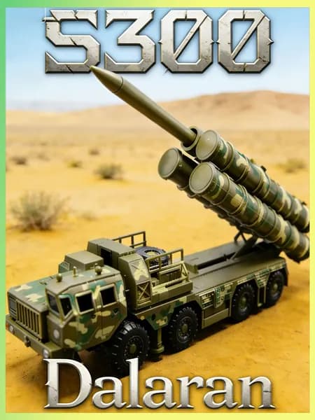Ракетный пусковой автомобиль 5П85С (S-300ПМУ) ЗРПК (Россия) 1:72 - Сборная модель без клея и окраски детальная Dalaran