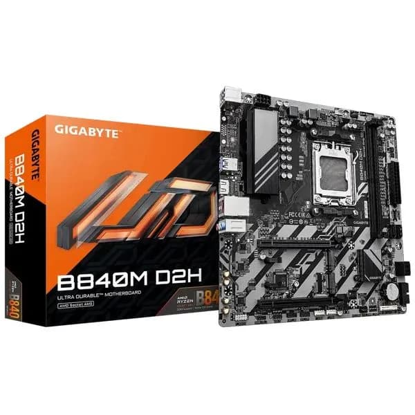 Материнская плата Gigabyte Micro-ATX AM5 DDR5 AMD B840 (B840M D2H 1.2)