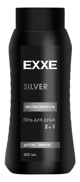 Exxe Men Гель для душа 2в1 Экстрасвежесть Silver 400мл