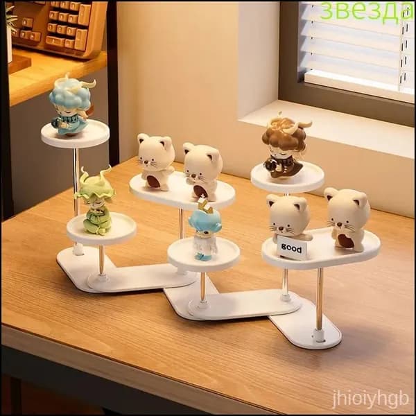 Дисплей для коллекций DIY, 2 уровня, акриловый стенд для кукол