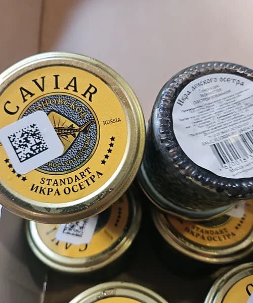 Черная икра Стеклянная банка 2 шт* 100г STANDART пастеризованная.
