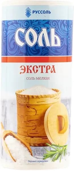 Соль пищевая Руссоль экстра мелкая Руссоль п/б, 500 г