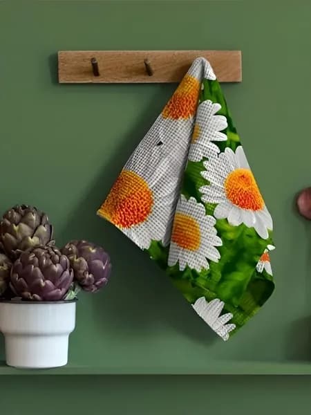 Полотенце кухонное вафельное полотенце, Вафельная фактура, 50x70, 1шт