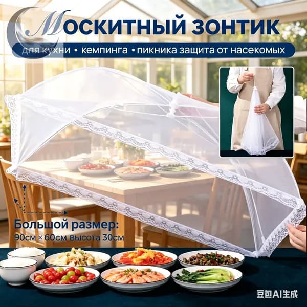 Защитный зонт для продуктов, 1 предм. на 10 перс.