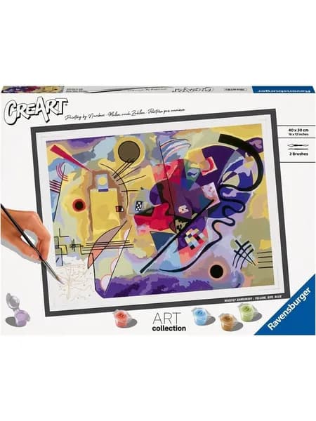Ravensburger Malen nach Zahlen CREART Premium Collection Yellow, Red, Blue Kandinsky набор для рисования