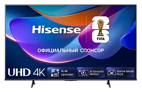 Hisense Телевизор 43A6S 43″ 4K UHD, черный