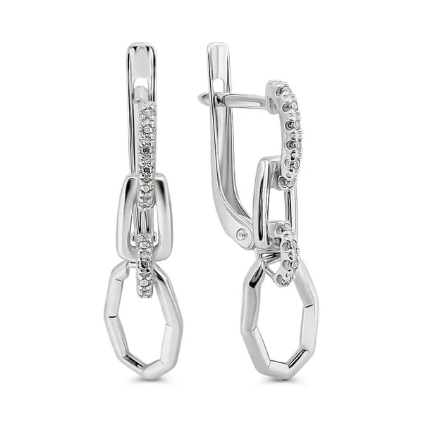 Серьги женские серебро 925 пробы 585GOLD