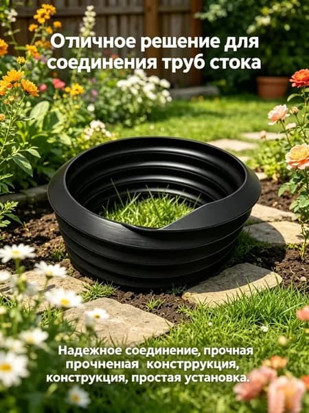 Резиновый соединитель для водосточных труб 100 мм, уплотнитель для водосточной системы