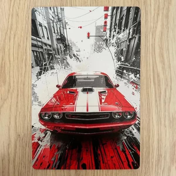 Табличка металлическая интерьерная Арт Додж Челленджер Art Dodge Challenger