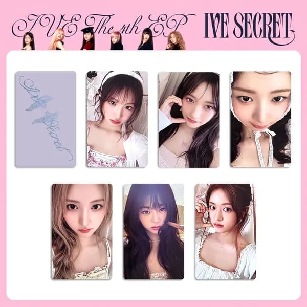 Карточки IVE карты SECRET Коллекционная карточка 5.4*8.6cm 6 шт