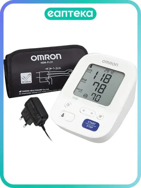 Тонометр Omron M3 Comfort HEM-7155-ALRU с адаптером+универса…