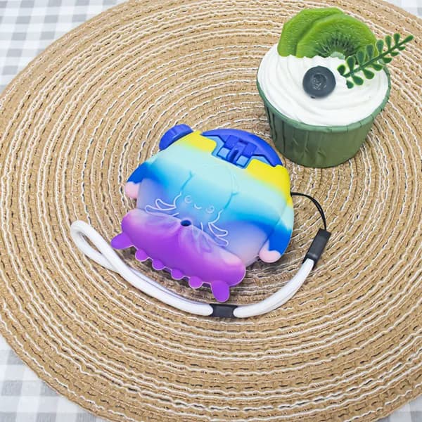 Силиконовый чехол для Tamagotchi Paradise розово-фиолетовый, противоударный, водонепроницаемый