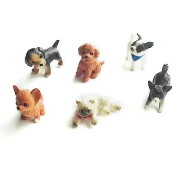 Реалистичная фигурка щенка, 1,5 дюйма, Цвет