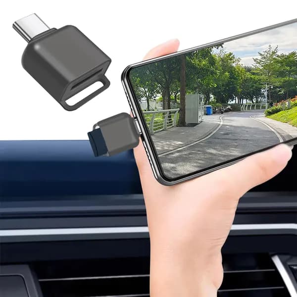 USB-C-ридера для карт microSD из цинкового сплава с ремешком