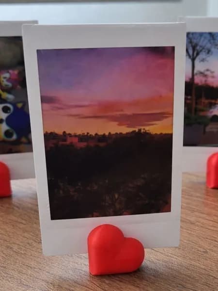 Подставка для фотографий мини-сердечко