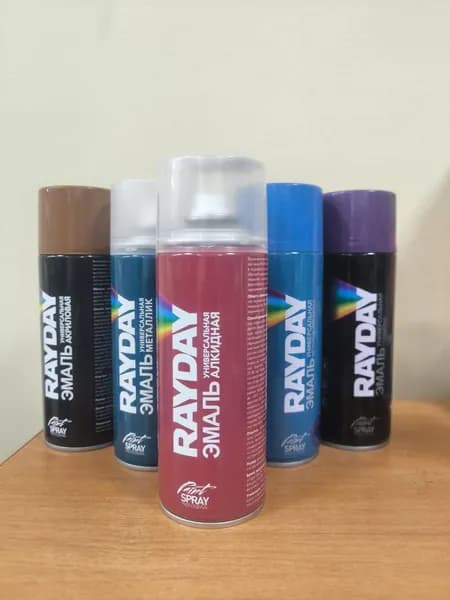 Аэрозольная краска RAYDAY мятно-зеленая, 520 мл RD-054