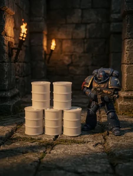 Набор террейна Промышленные бочки для Warhammer