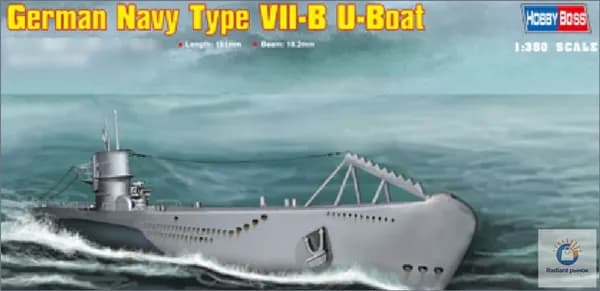 HOBBYBOSS 83504 1/350 Немецкая подводная лодка типа VII-B высшего сборная модель корабля