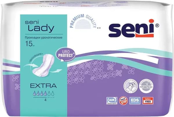 Прокладки урологические женские SENI LADY extra 15 шт.